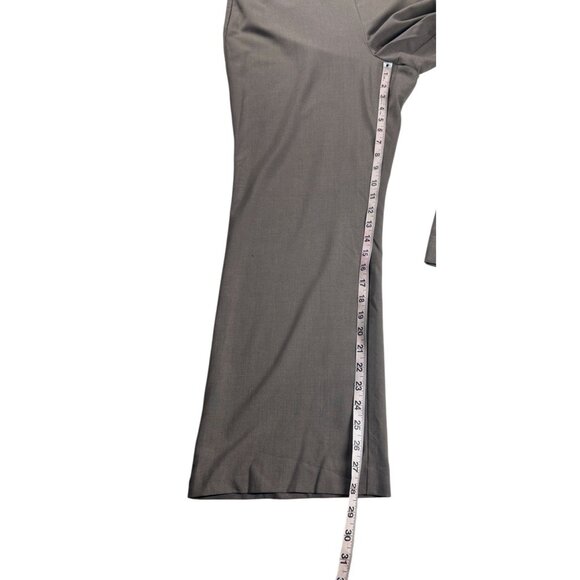 Roz & Ali Womens Dress Pants Size 16 Khaki Tan Straight Leg Polyester Blend - Picture 4 of 10